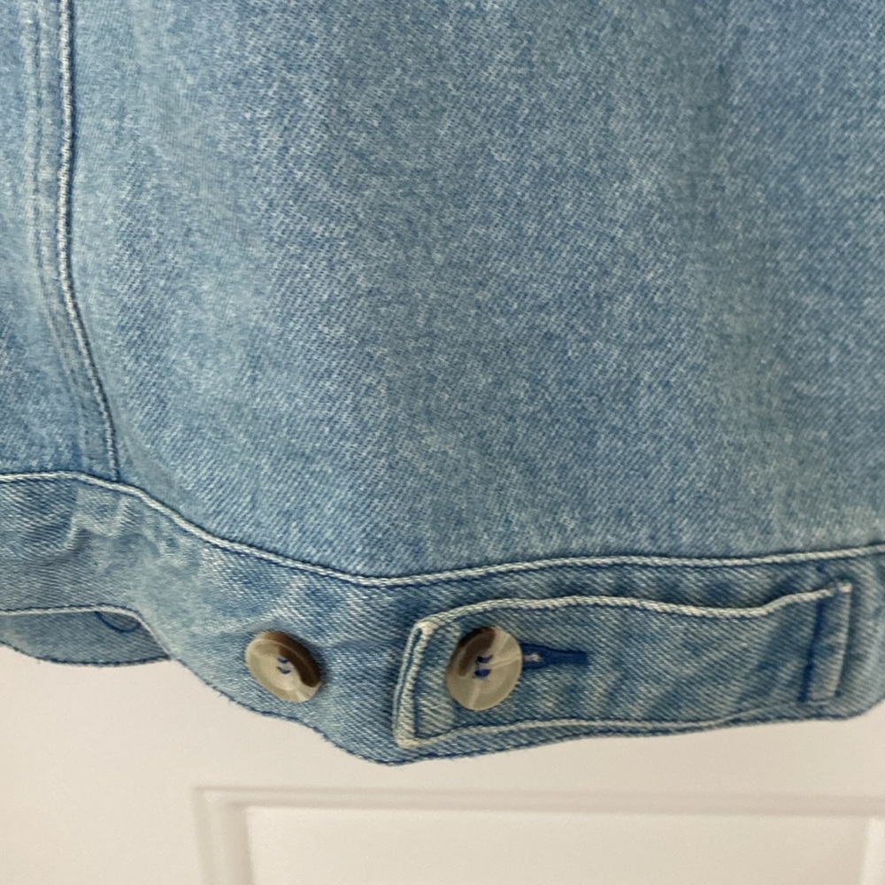 Quacker Factory Patriotic USA Denim Jean Jacket. Size XL - Picture 10 of 12